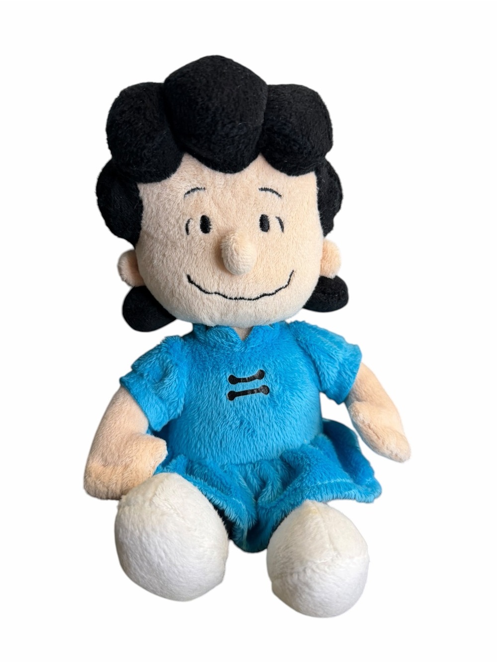 MetLife Peanuts Lucy Plush Doll Blue Dress Stuffed Animal 8” 2012